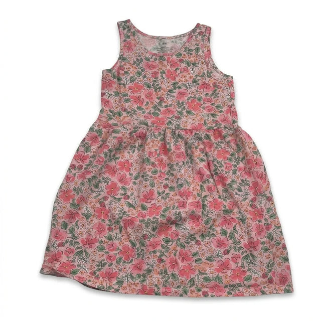 Floral dress from H&M - Size 110/116 - Pink