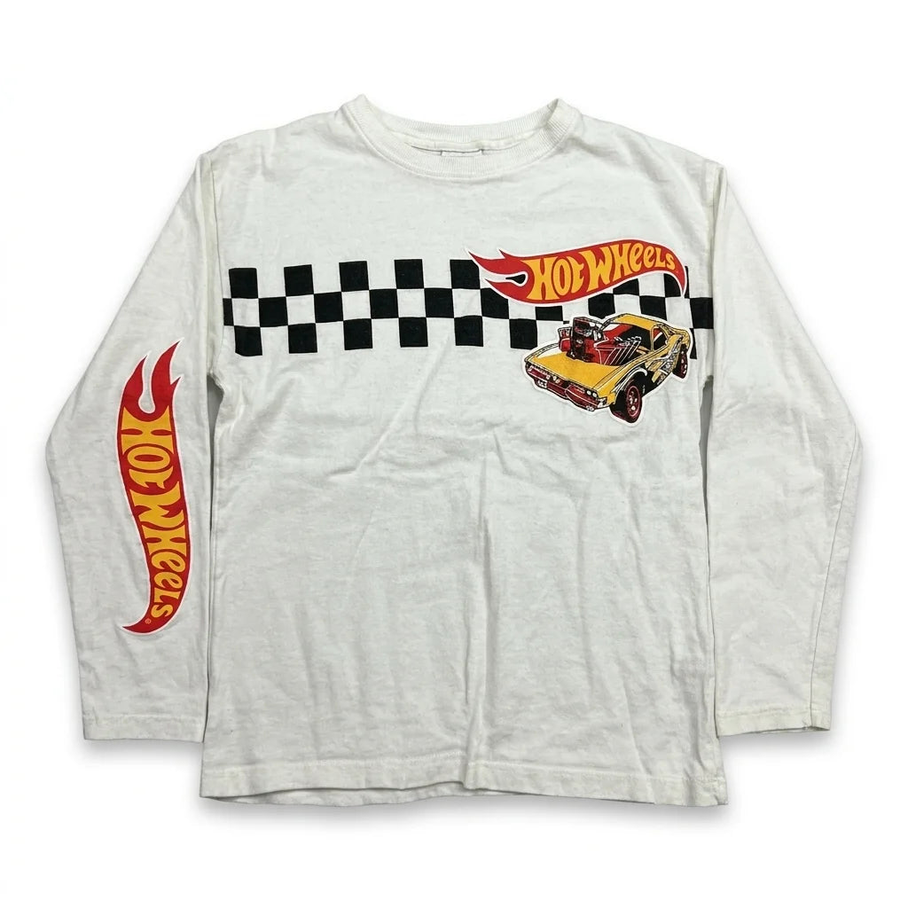 Tröja med Hot Wheels från Zara - Storlek 110/116 - Vit