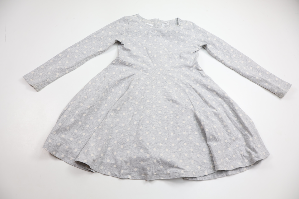 Polka dot twirl dress from Polarn O. Pyret - Size 116 - Grey