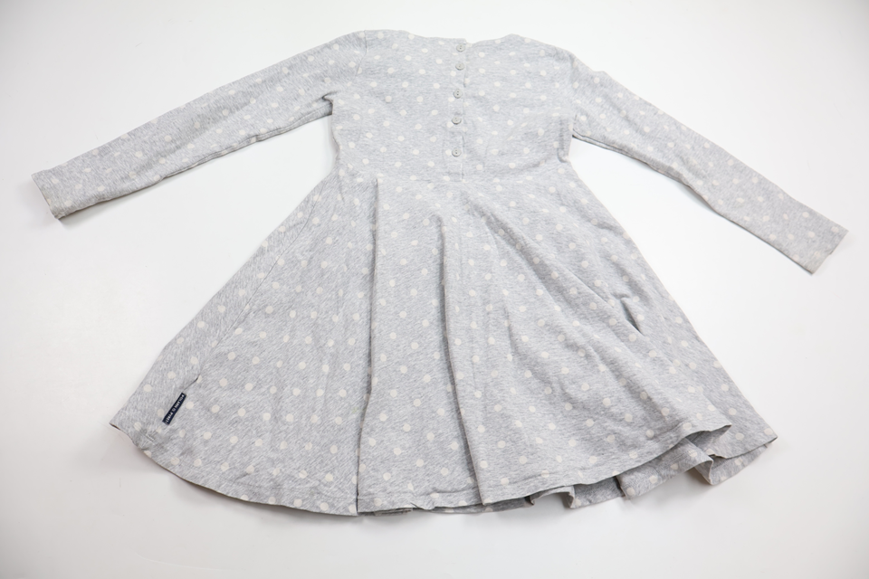 Polka dot twirl dress from Polarn O. Pyret - Size 116 - Grey
